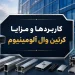 کاربردها و مزایا کرتین وال آلومینیوم